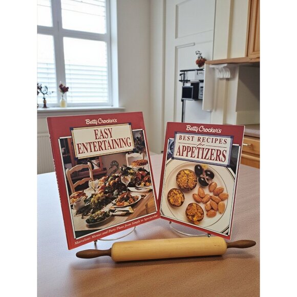 Vtg Lot 2 Betty Crocker Cookbooks Easy Entertaining Appetizers 1989 1992 Party - Picture 1 of 16